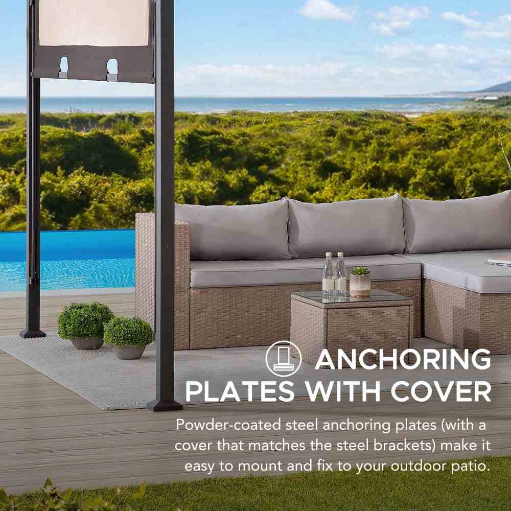 Arcadia Adjustable Arched Pergola, 9x11 - Image 5