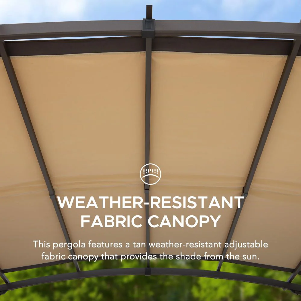 Arcadia Adjustable Arched Pergola, 9x11 - Image 6