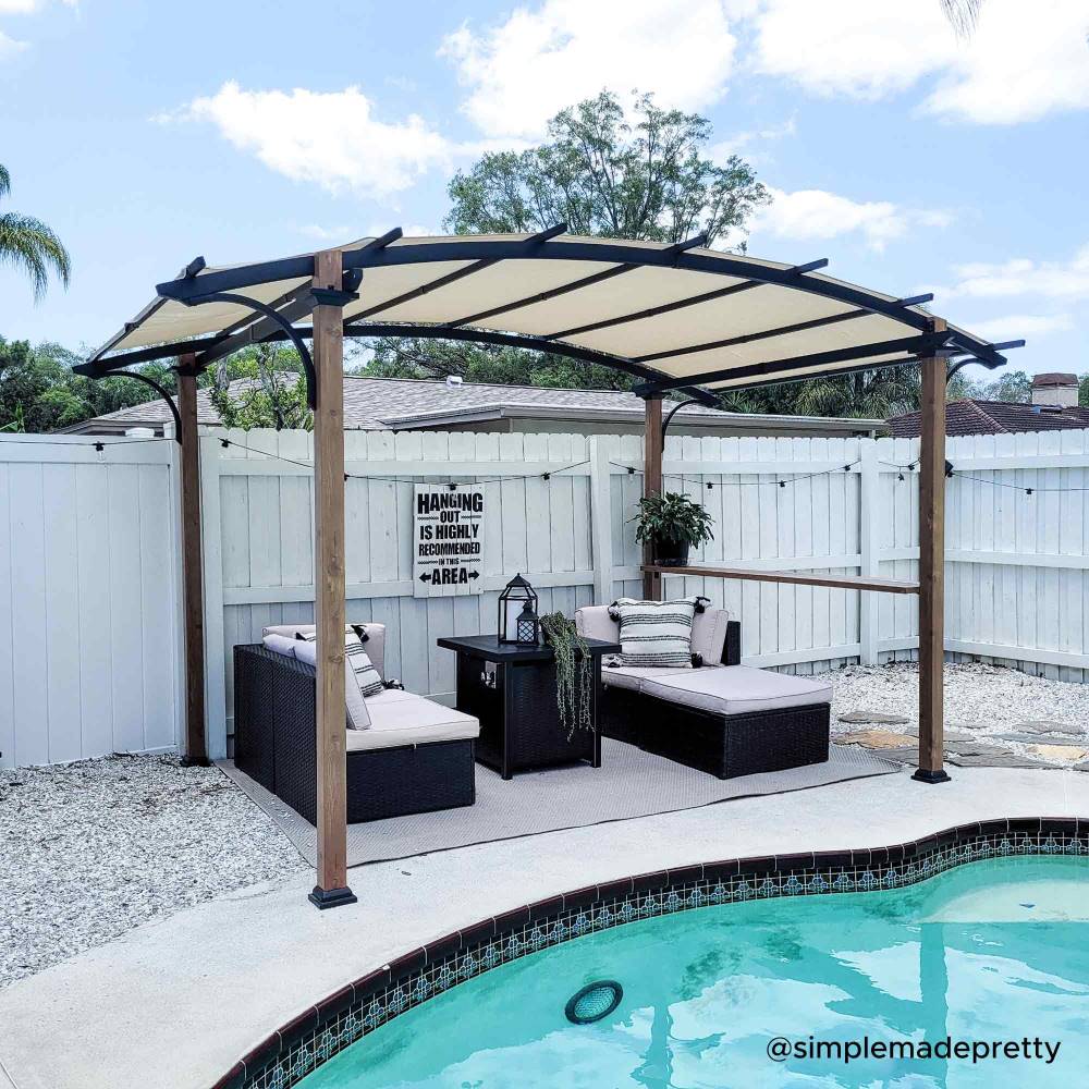 Arcadia Arched Canopy Pergola, 9x13 - Image 14