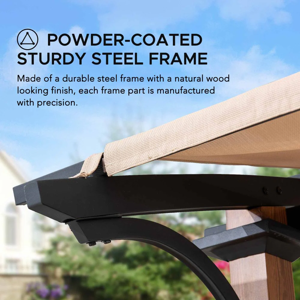 Arcadia Arched Canopy Pergola, 9x13 - Image 7