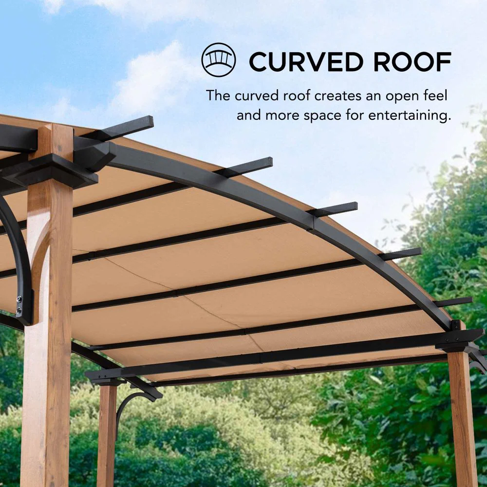 Arcadia Arched Canopy Pergola, 9x13 - Image 8