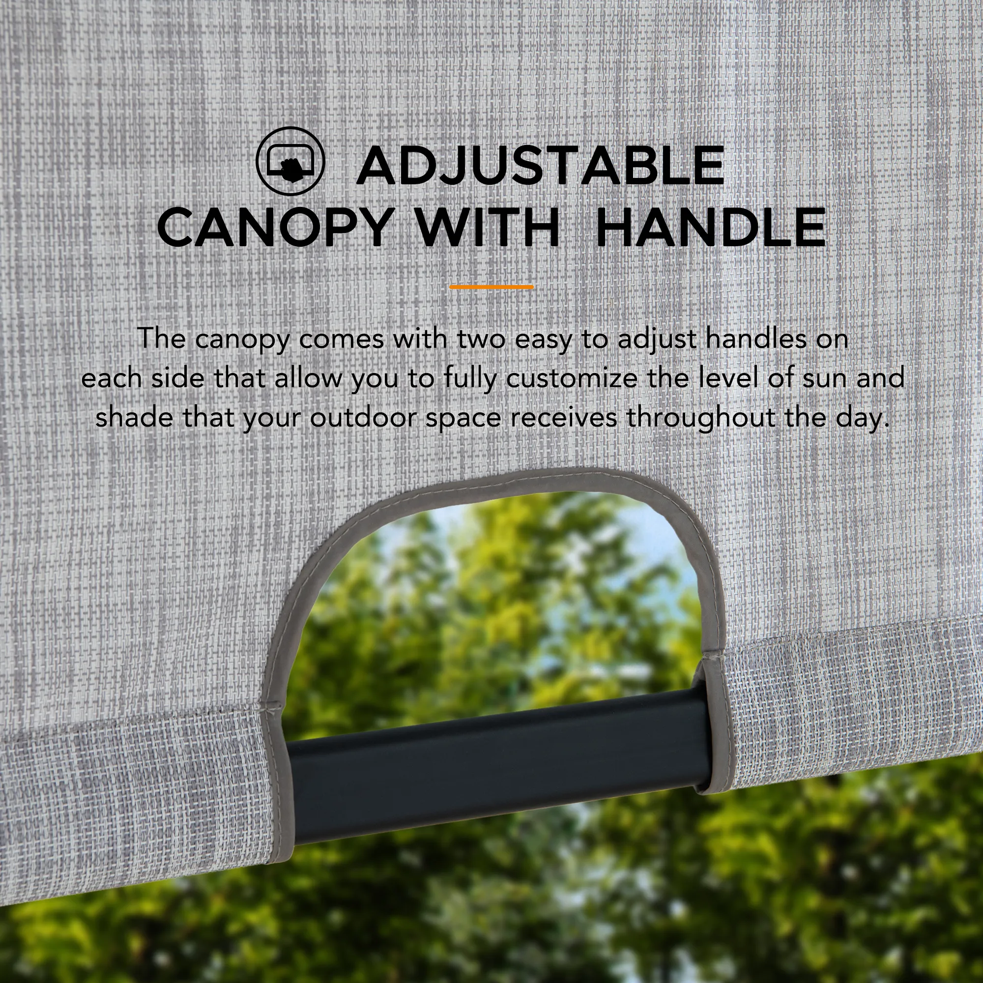 Palladio Adjustable Canopy Metal Pergola 9' x 9' - Gray - Image 6