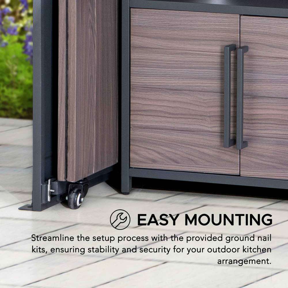 Fortis Compact Outdoor Kitchen Utility Shed 7' x 3' - Image 6