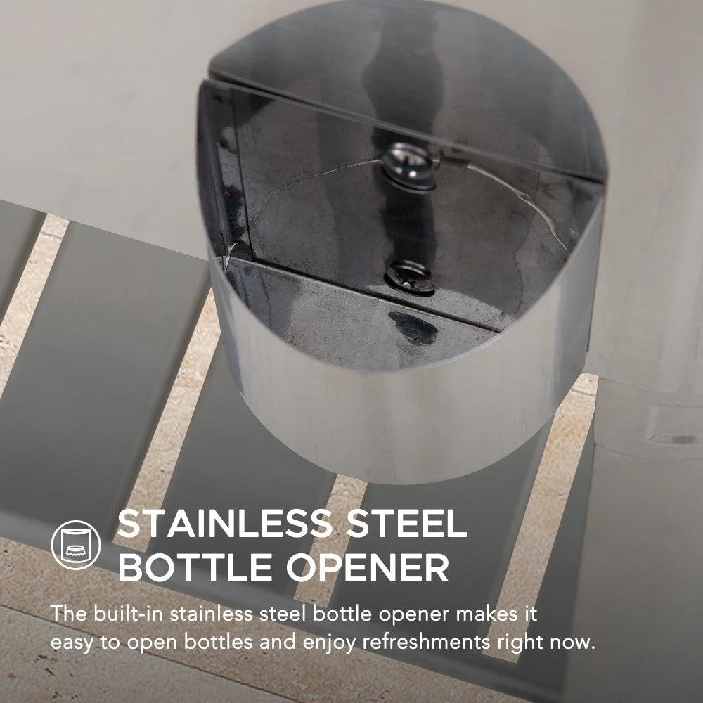 Oasis Stainless Steel Rolling Ice Chest 80 Qt - Image 9