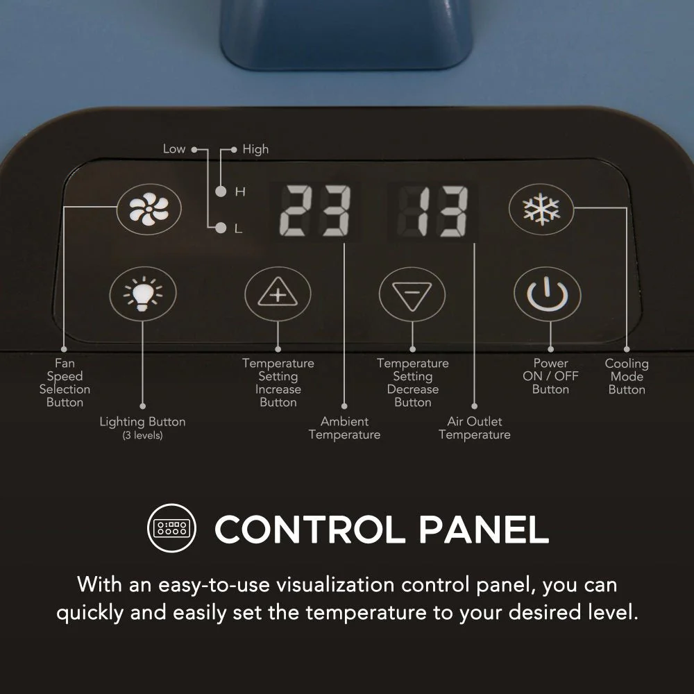 IceCove Portable Air Conditioner - Blue - Image 5