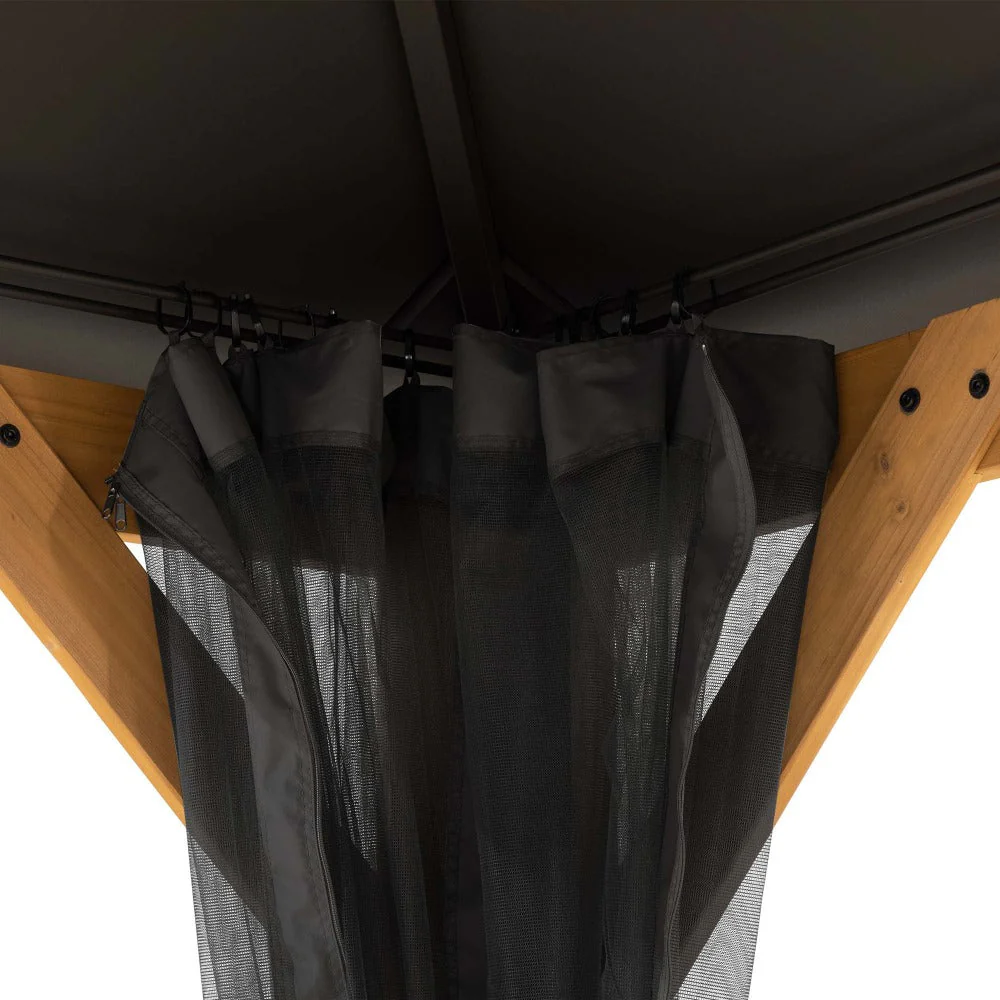Gazebo Mosquito Netting for 12x20 ft. Wood-Framed Gazebos - Image 4