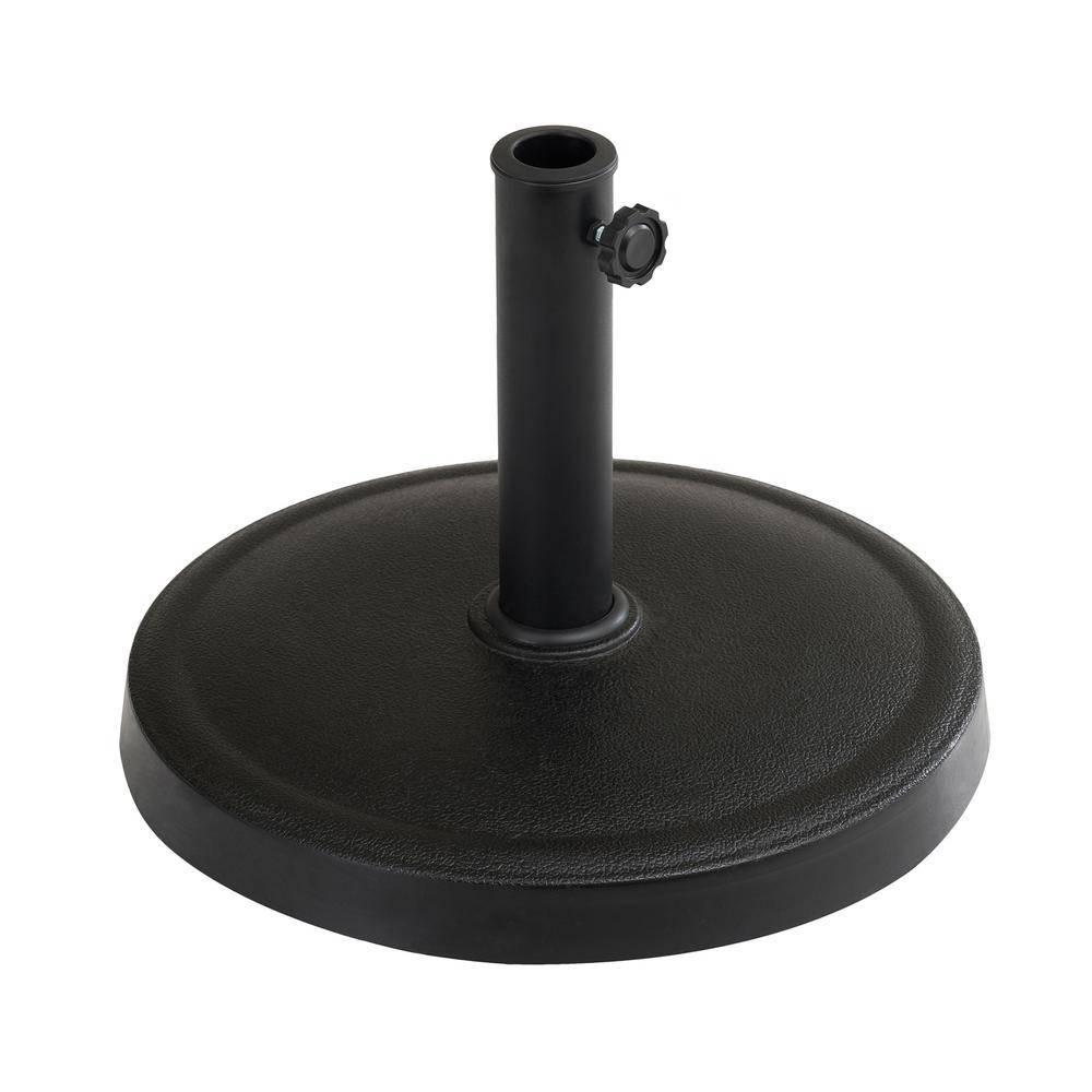 Heavy-Duty Cement-Filled Umbrella Base 30 lbs - Matte Black - Image 2